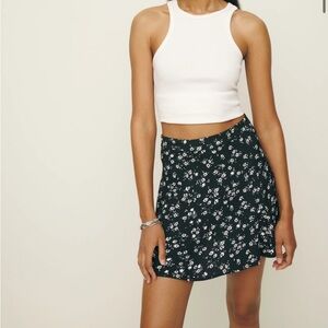Reformation Flounce Mini Skirt